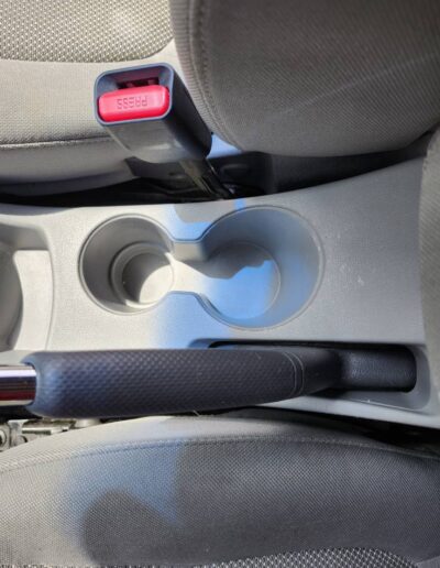 After - cup holder area