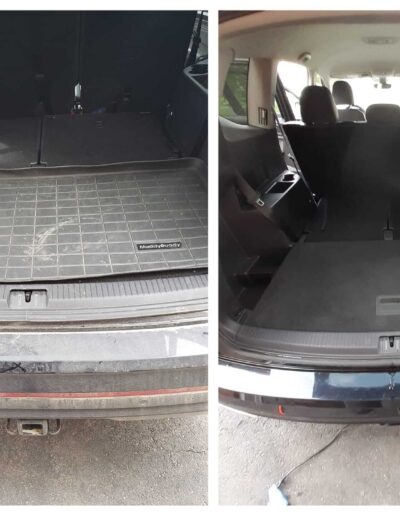 Rear car storage compartment